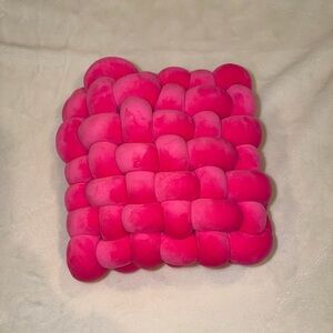 Pink Knotted Cushion